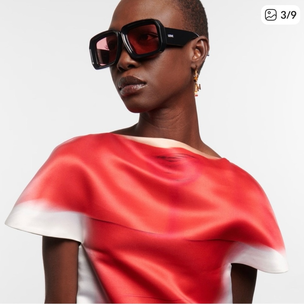 Loewe Black and Red Sunglasses
